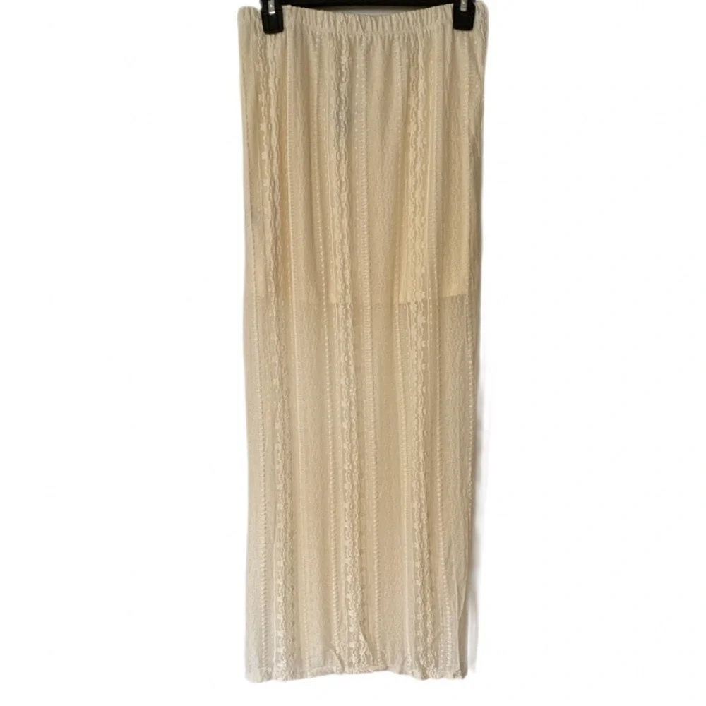 Forever 21 “No Comment” Lace Layered Maxi Skirt NWT | Pull-On